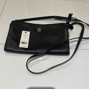 Tory Burch 'Robinson' Pebbled Leather Crossbody Wallet